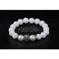 Plagiguel - alabástrom, ezüsttel