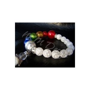 Hegyikristály alapú csakrakarkötő- női