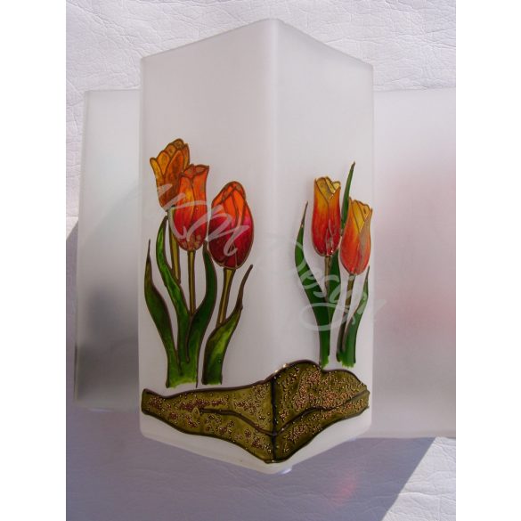 Narancs tulipánok lámpa